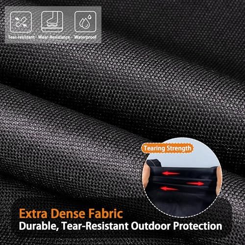 Grill Cover, Universal 48" BBQ Grill Cover for Outdoor Grill, Waterproof, Weather Resistant, Fade Resistant Gas Grill Cover with Adjustable Double Straps for Weber, Char-broil, Nexgrill, etc - Image 5