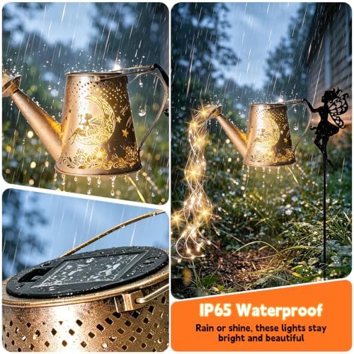Solar Watering Can Light, Solar Outdoor Lights, Garden Decor Lights - Image 4