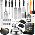 Grilljoy 46PC Griddle Tool Set – Stainless Steel Spatula Kit by grilljoy
