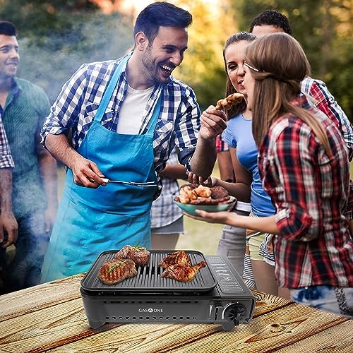 GasOne Propane or Butane Grill Stove GS-2400P Dual Fuel Portable Camping Grill Gas Stove with Carrying Case - Image 4