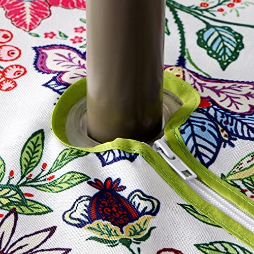 EHouseHome Outdoor Indoor 60x84 inch Rectangle Tablecloth with Umbrella Hole, Waterproof Zippered Patio Table Cloth, Perfect for BBQs, Parties, Summer Gatherings - Image 4