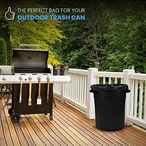 ToughBag 55 Gallon Trash Bags, 55-60 Gallon Trash Bags Heavy Duty (50 COUNT) - Large Black Trash Can Liners, 50-60 Gal for Contractors, Commercial, and Lawn - Made in USA (Pack of 4) - Image 6