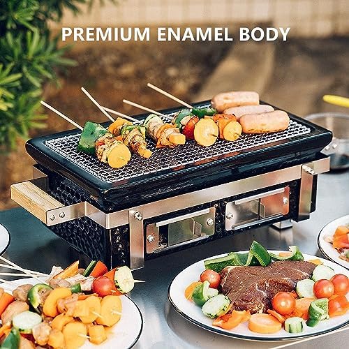 ONLYFIRE GRILLS Charcoal BBQ Hibachi Grill with Grid Lifter, GS306 - Image 6