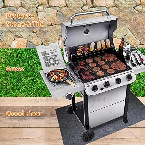 Brinman Under Grill Mat,Premium 36"x48"Absorbent Oil Protective mats for Deck &Patio,Grill Mat for Deck,Under Grill Floor Pad to Protect Deck,BBQ Mat for Under BBQ,Waterproof,Reusable - Image 6