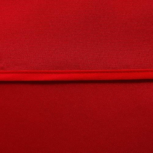 LUSHVIDA Round Outdoor Tablecloth with Umbrella Hole 70 Inch Red - Image 6