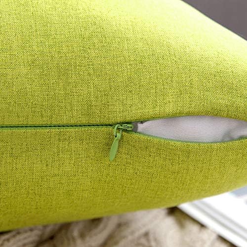 MIULEE Decorative Outdoor Pillow Covers Lumbar Waterproof 12x20 Green - Image 2
