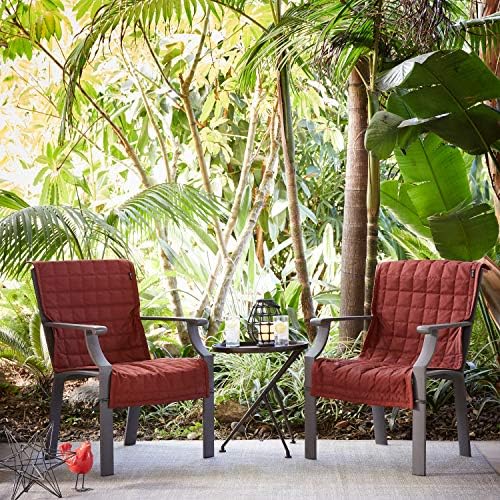 Classic Accessories Montlake Water-Resistant 45 Inch Patio Chair Slipcover, Heather Henna, Patio Furniture Covers - Image 6