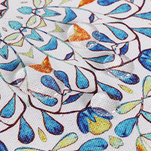 EHouseHome Outdoor and Indoor 60inch Round Tablecloth with Umbrella Hole and Zipper, Waterproof Zippered Patio Cloths, Spring/Summer Table Covers for Backyard Circular Table/BBQs/Picnic - Image 6