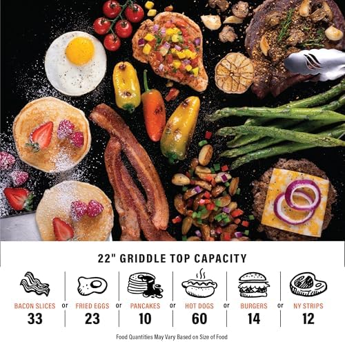 Blackstone OTG Outdoor Tabletop Griddle with Built-in Hood, Black, 22 Inch - Image 4