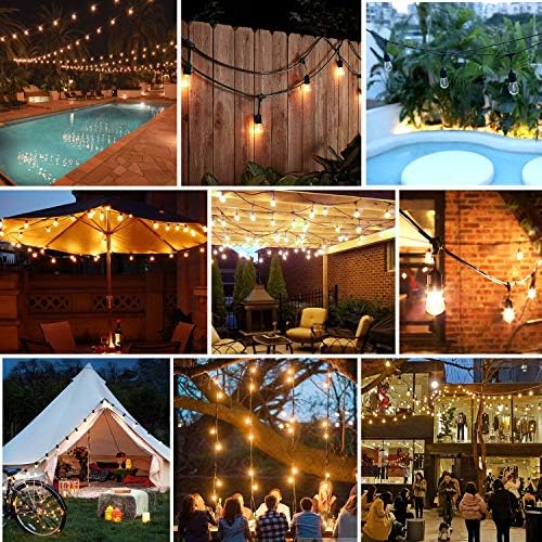 Outdoor String Lights 96FT(48×2), Commercial Grade Heavy Duty Patio Lights - Image 6