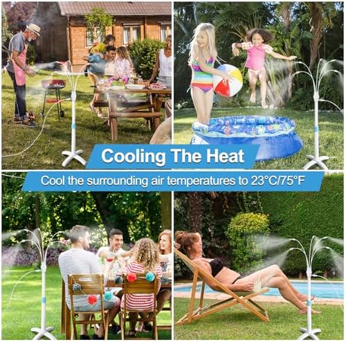 POCKET PANDA Misters for Outside Patio, Standing Misting Cooling System - Image 2
