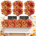 Powbrace 22 Pack Artificial Fall Flowers Mums for Outdoor Indoor(Fall Mix) by PowbraceArtificialFlowers
