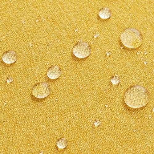 MIULEE Decorative Outdoor Pillow Covers Lumbar Waterproof 12x20 Yellow - Image 2