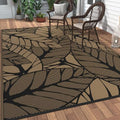 GENIMO Outdoor Rug, Waterproof Plastic Rugs for Patio, 6'x9' Onyx Brown by GENIMO