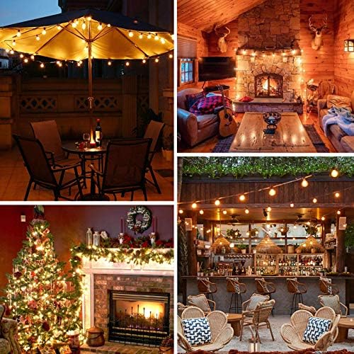 LED String Lights Outdoor Waterproof 50Feet with 52 Shatterproof Bulbs - Image 6