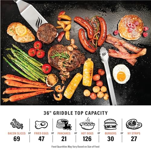 Blackstone Original Portable Griddle with Built-in Hood, Black, 36 Inch - Image 4