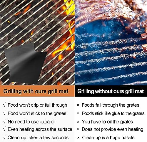 UBeesize Grill Mats for Outdoor Grill Set of 6 - Image 2