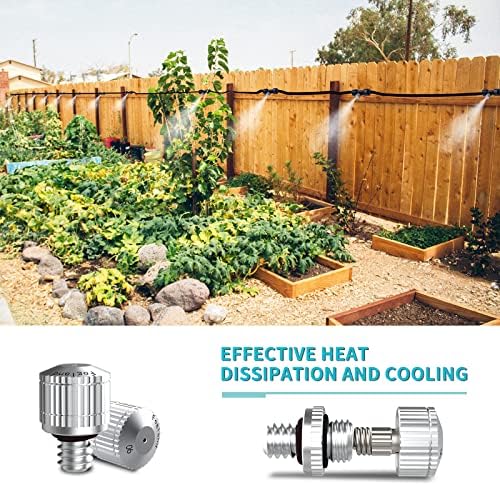 Fogland Stainless Steel Misting Nozzles, 35 Pack, 0.024" Orifice Mist Heads - Image 2