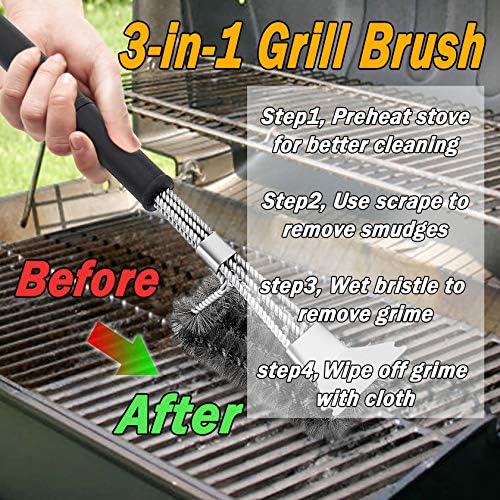 Leonyo Metal Barbecue Grilling Tools for Outdoor Grill Set of 6 - Image 5