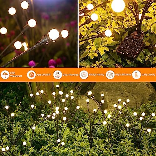 ASMAD Solar Lights Outdoor(2 Pack-16 LEDs),Solar Garden Lights,Fairy Lights - Image 4