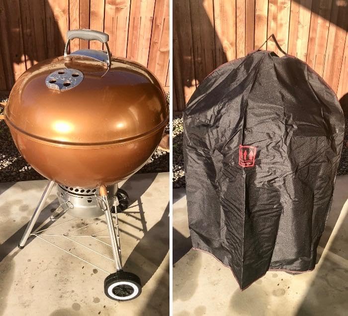Turtle Life Round BBQ Grill Cover, 22inch Heavy Duty Durable Waterproof Rip Resistant UV Resistant Charcoal Kettle Grill Cover, Dia28 x 38" H, Black - Image 6