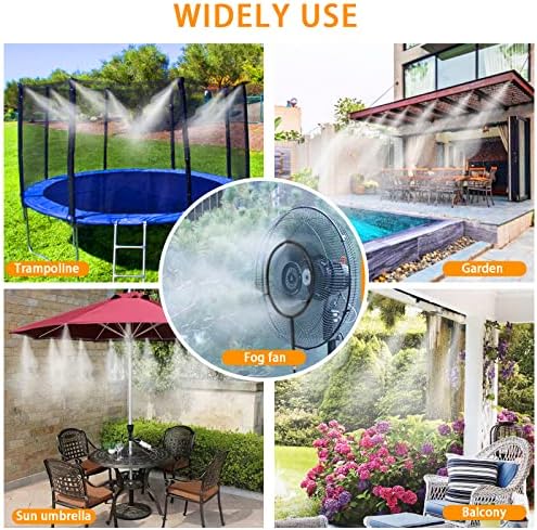 3/8" OD High Pressure Nylon Tubing for Outdoor Misting System 65.6ft/20m Misting Line for Patio Patio Mister for Cooling Water Mister Hose for Umbrella (0.22" ID) - Image 5