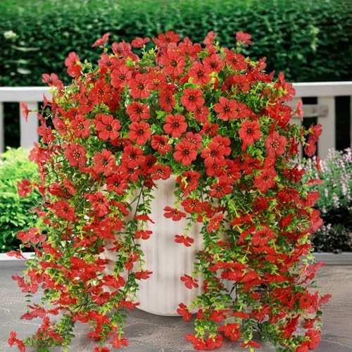 ZFProcess Artificial Fall Mums Fake Flowers Plants for Outdoor Home Decor by ZFProcessArtificialFlowers