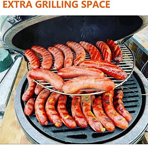BBQ Future Grill Expander Rack for Big Green Egg Large & XL, Kamado Joe Classic Ceramic Grill, Char-Griller 18" Akorn, Weber Kettle Grill – Stainless Steel Cooking Grate & Grill Rack for Gas Grills - Image 6