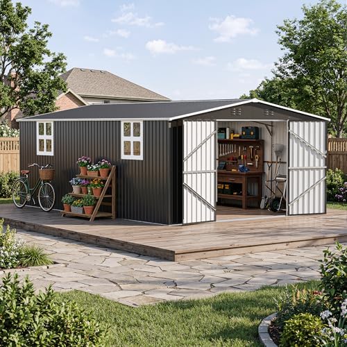 Polar Aurora 12x18 FT Outdoor Storage Shed by PolarAurora