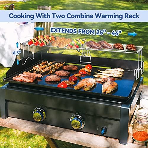 Skyflame Adjustable Griddle Warming Rack For 17" 22" 28" 36" Griddles - Image 6