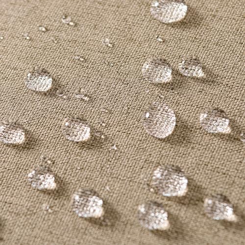 MIULEE Decorative Outdoor Pillow Covers Waterproof 16x16 Light Tan - Image 3