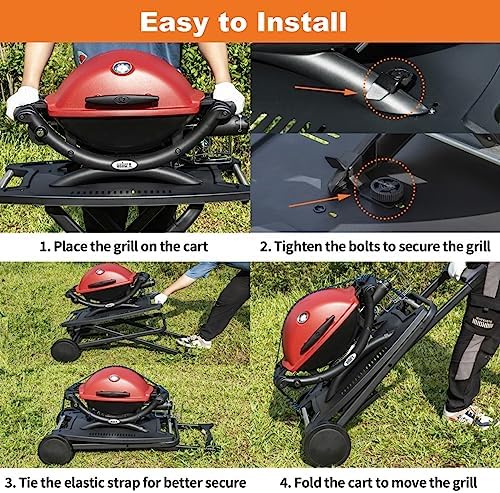 Portable Grill Cart for Weber Q1200, Q1000, Q2200, Q2000 - Image 4