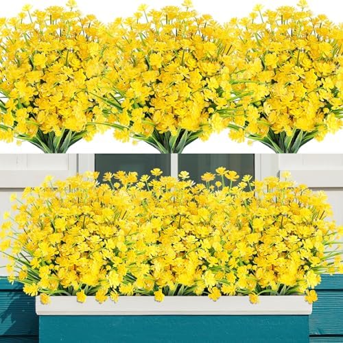AGIRL Artificial Flowers Outdoor UV Resistant Fake Plant Garden Patio Decor by AGIRL