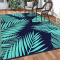 GENIMO Outdoor Rug, Waterproof Plastic Rugs for Patio, 6'x9' Blue Green by GENIMO