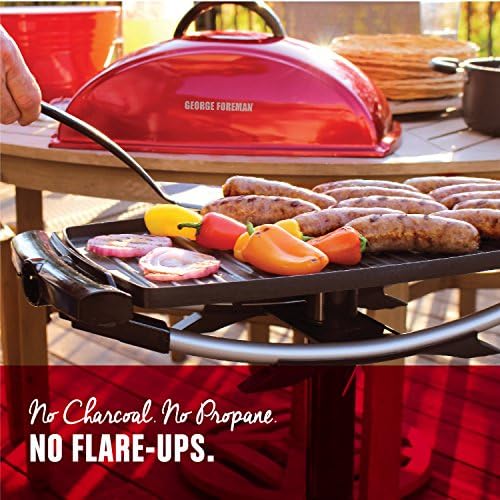 George Foreman Indoor/Outdoor Electric Grill with Stand - Image 5