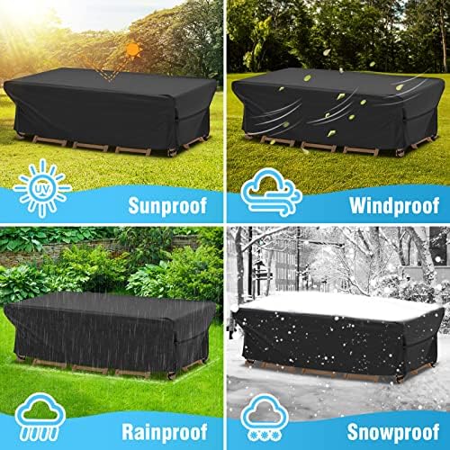 Patio Furniture Covers Waterproof Outdoor Table Cover 88"L x 62"W x 28"H - Image 5