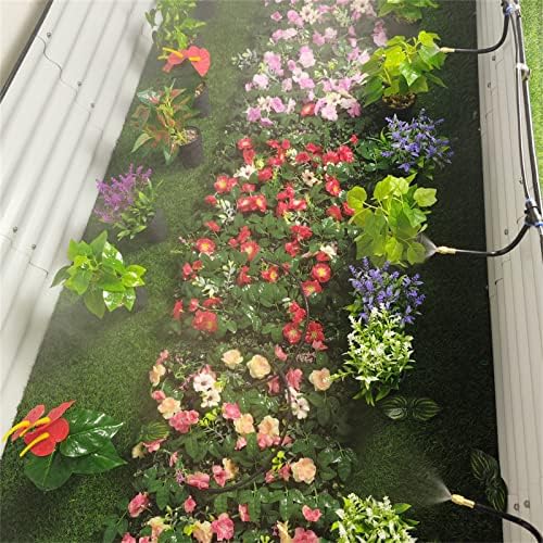 Outdoor Misting Cooling System Kit with Flexible Adjustable Nozzles & Flexible Misting Line & Filter, Patio Misters Mister System Drip Irrigation System for Outside Patio(Size:30m Tube+ 30 nozzles,) - Image 2