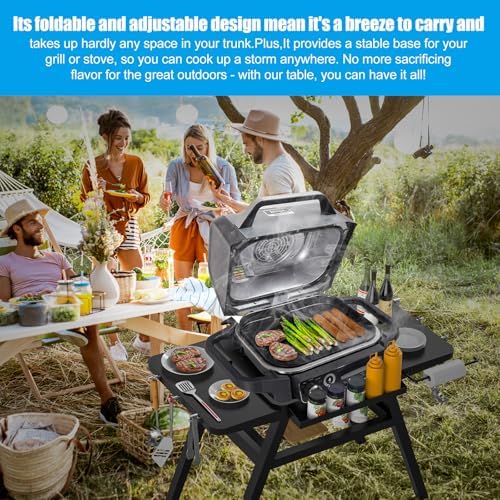 Adjustable Cart for Ninja Outdoor Woodfire Grill Stand OG700 OG800 OG900 - Image 6