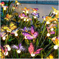 TONULAX Solar Garden Lights - 10 Pack Swaying Butterfly Light, Swaying in The Wind, Solar Outdoor Lights, Yard Patio Pathway Decoration, High Flexibility Iron Wire & Realistic Butterflies by TONULAX