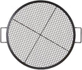VEVOR X-Marks Fire Pit Grill Grate, Round Cooking Grate, Heavy Duty Steel Campfire BBQ Grill Grid with Handle and Support X Wire, Portable Camping Cookware for Outside Party & Gathering, 30 Inch Black by VEVOR