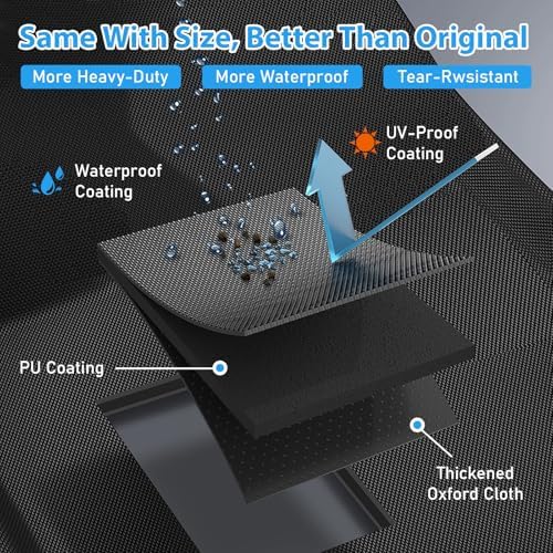 Utheer 65 in Grill Cover for Large 4-6 Burner Grills, 600D Waterproof - Image 5