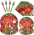 Feliz Navidad Spanish Christmas Party Dinnerware Set 96pc by Deorfuy