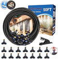 Misters for Outside Patio, 50FT|15M Outdoor Water Misting Cooling System. by POCKETPANDA