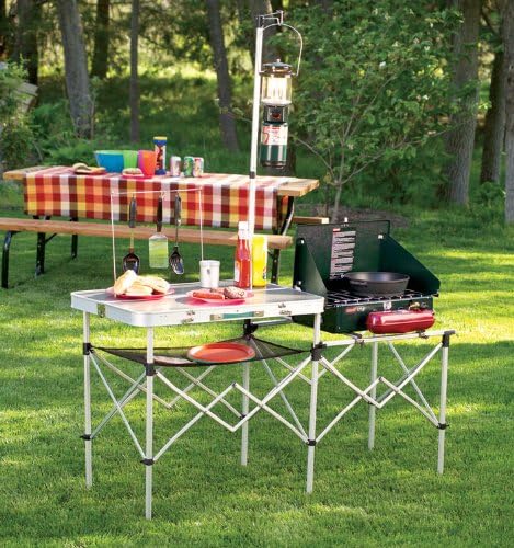 Coleman Pack-Away Portable Camp Kitchen, Outdoor Folding Kitchen with Food Prep Area, Great for Camping, Tailgating, Grilling & More - Image 2
