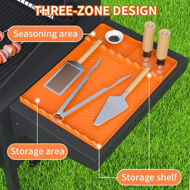 Full-Edge 28"XL 3-Piece Silicone Griddle Protection Kit - Image 5