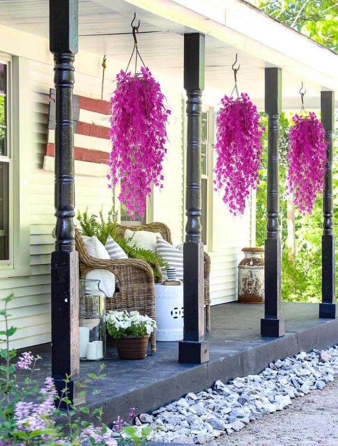 RECUTMS 3Pcs Fake Hanging Plant Artificial Ivy Leaf Faux Vine Plant Outdoor - Image 4